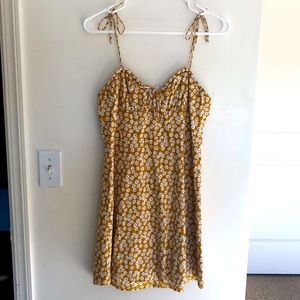 Yellow mini sundress